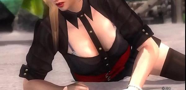  girls  Dead or Alive 5 Ultimate Sexy Ecchi Rachel Mini Skirt